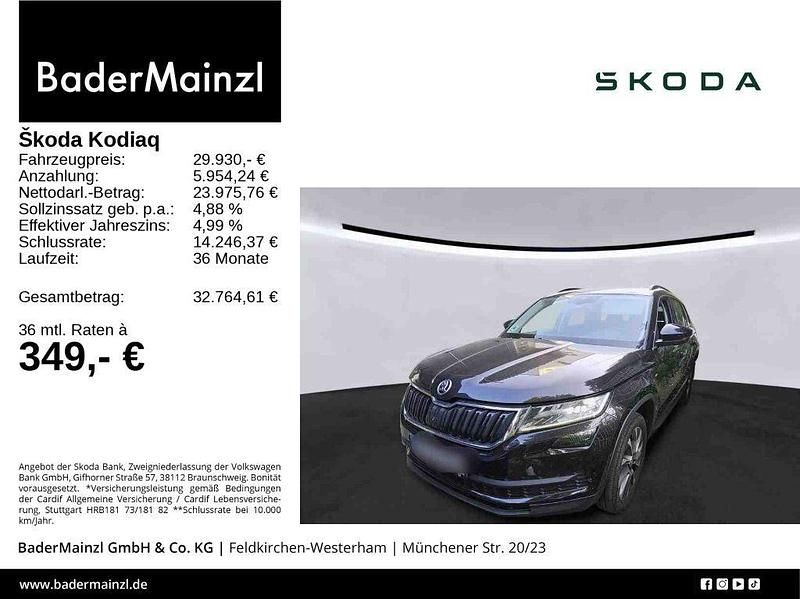 Blackmagic perleffekt Gebraucht 2021 Skoda Kodiaq Clever SUV | 29.930 € (Fairer Preis) - Bild 1/3
