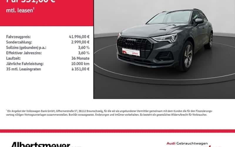 Grau Gebraucht 2025 Audi Q3 Ambiente SUV | 41.996 € (Fairer Preis) - Bild 1/4