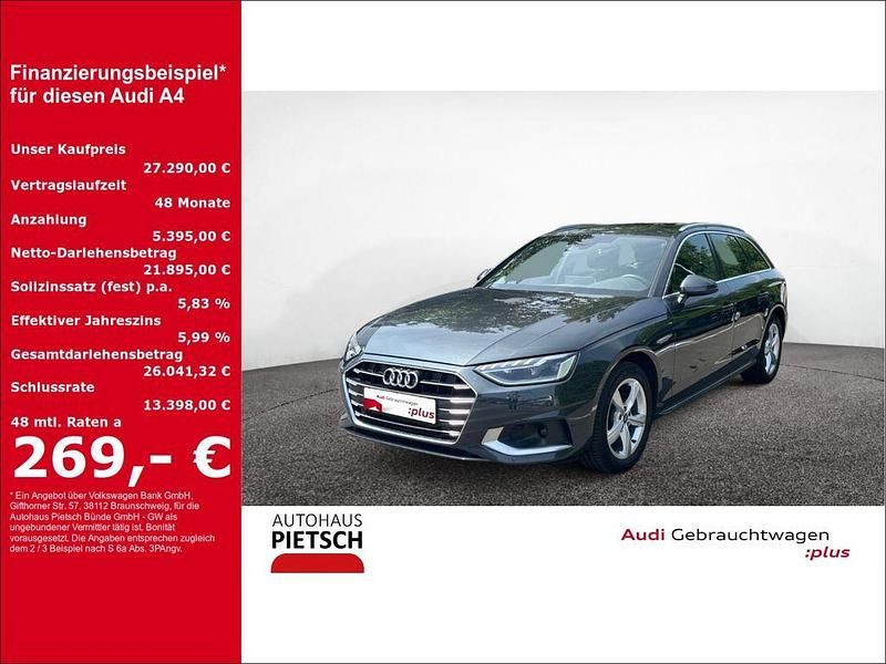 Grau Gebraucht 2021 Audi A4 Advanced Kombi | 27.290 € (Fairer Preis) - Bild 1/4
