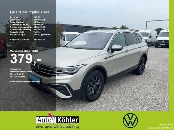Silber (ivory silver) Gebraucht 2024 VW Tiguan Allspace Move SUV | 40.919 € (Guter Preis) - Bild 1/4