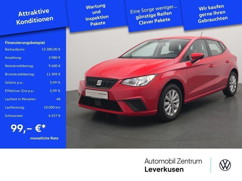 Reinrot Gebraucht 2021 Seat Ibiza Style Kleinwagen | 13.380 € (Guter Preis) - Bild 1/4