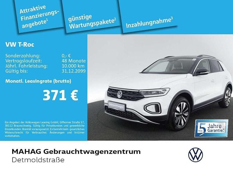 Pure white Neu 2025 VW T-Roc Goal SUV | 31.980 € (Superpreis) - Bild 1/1