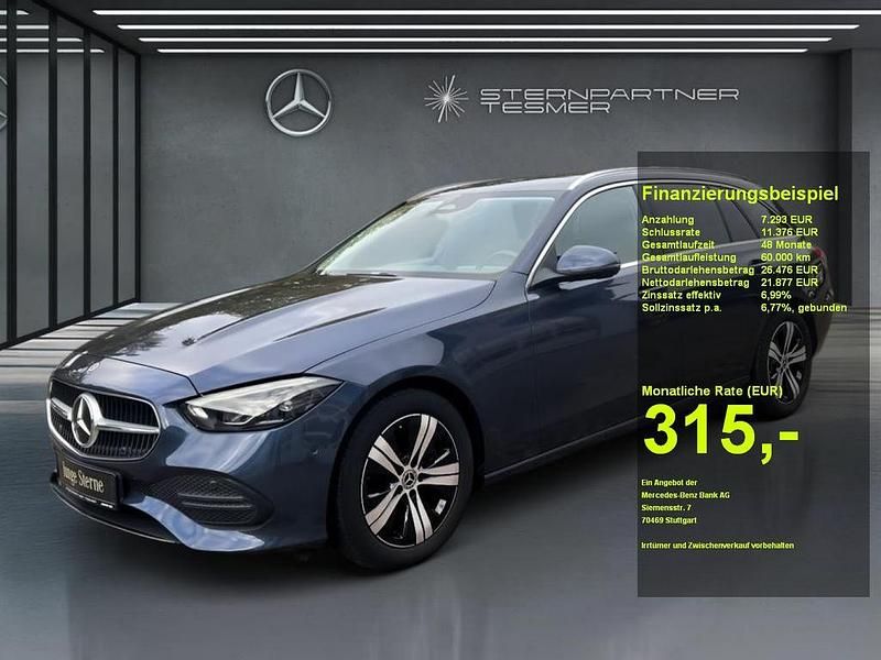 Blau Gebraucht 2023 Mercedes C220 Avantgarde Limousine | 28.980 € (Superpreis) - Bild 1/3