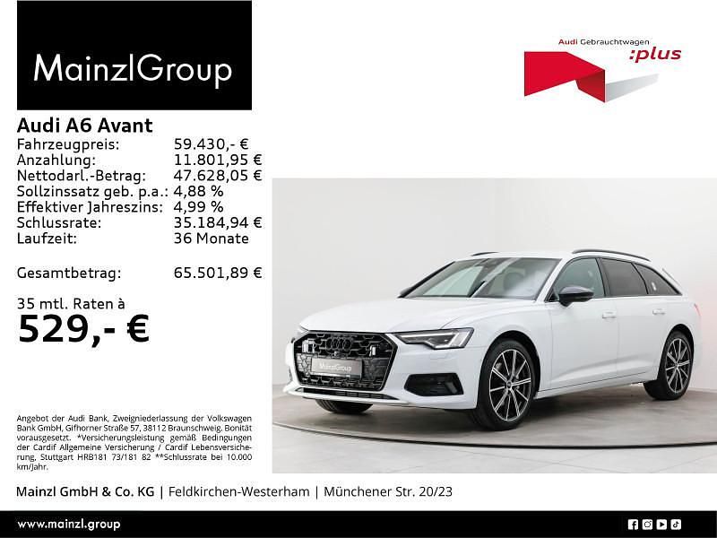 Weiß Gebraucht 2025 Audi A6 S-Line Kombi | 59.430 € (Teuer) - Bild 1/3