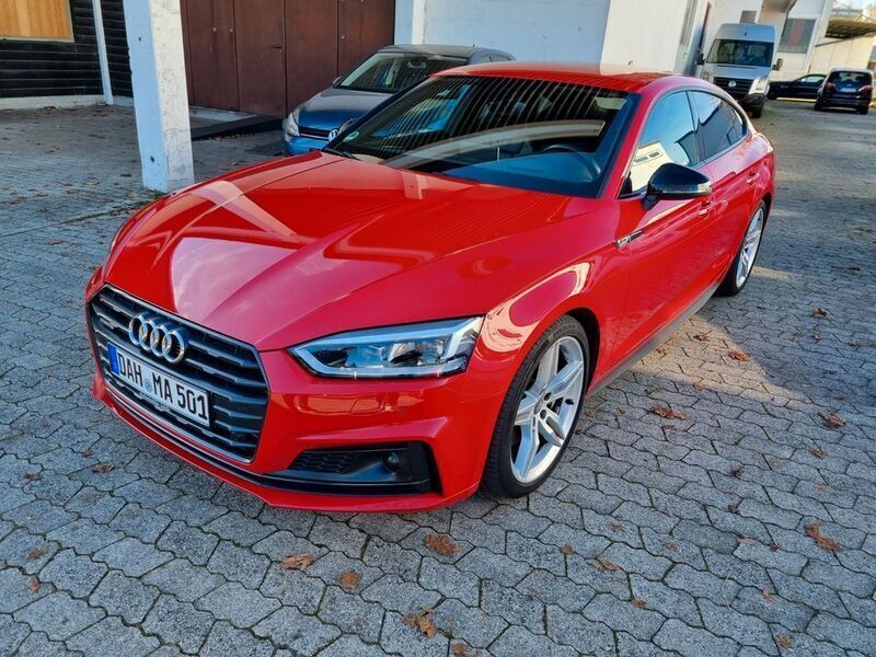 Rot Gebraucht 2018 Audi A5 Sportback S-Line Limousine | 27.400 € (Fairer Preis) - Bild 1/4