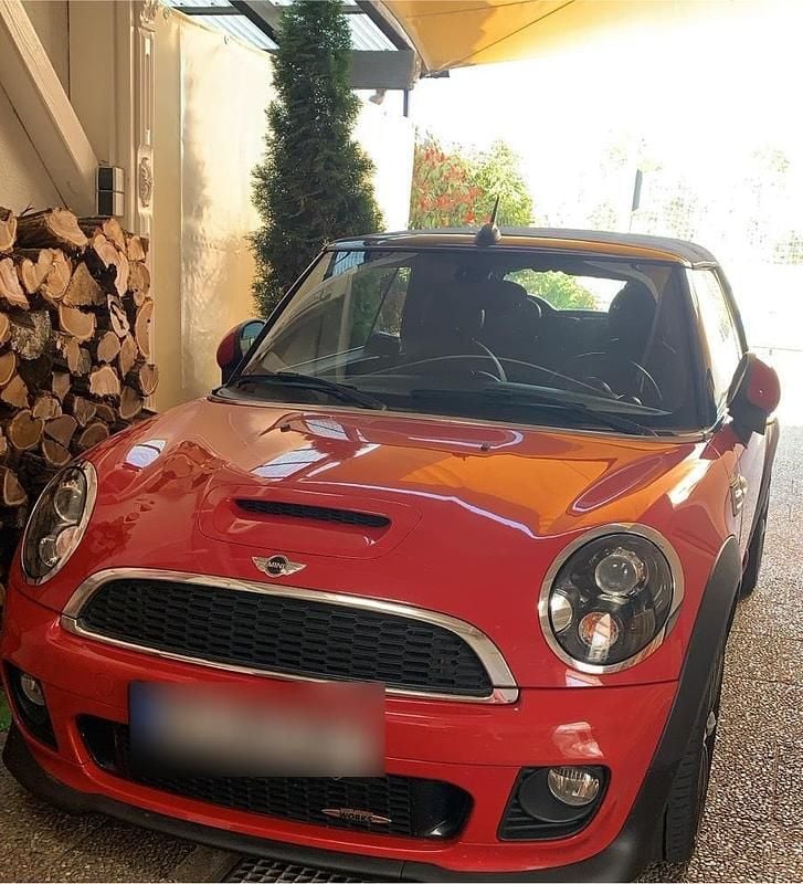 Rot Gebraucht 2014 Mini John Cooper Works Cabriolet Cabrio | 12.000 € (Guter Preis) - Bild 1/4