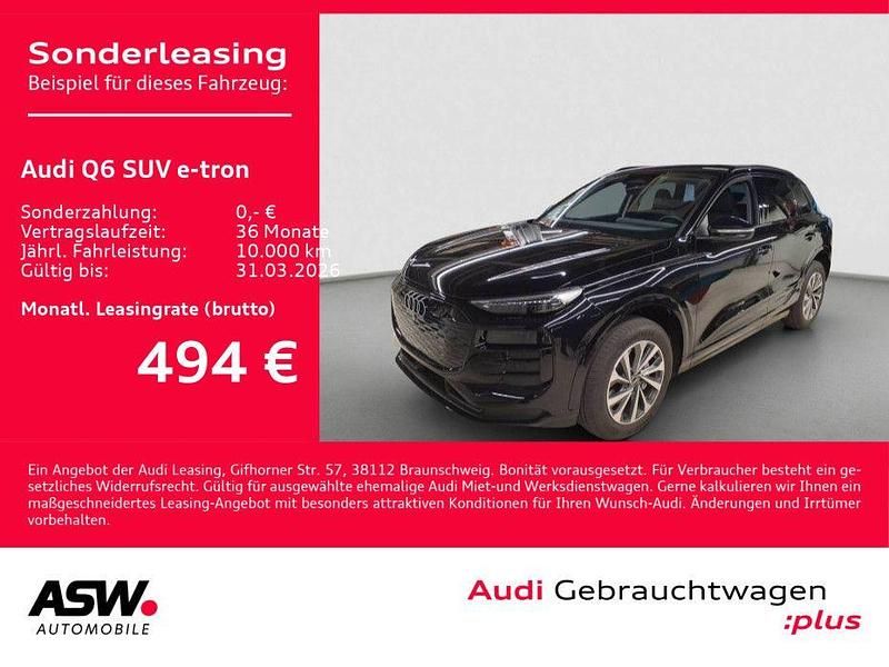 Mythosschwarz metallic Gebraucht 2025 Audi Q6 e-tron Ambiente SUV | 51.930 € - Bild 1/4