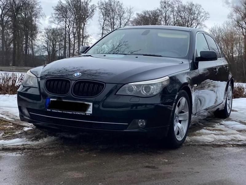 Schwarz Gebraucht 2008 BMW 523 Limousine | 3.850 € (Guter Preis) - Bild 1/4