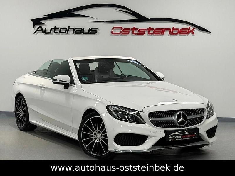Gebraucht Mercedes C180 AMG line 156 PS (114 kW) 2017 Weiß Cabrio