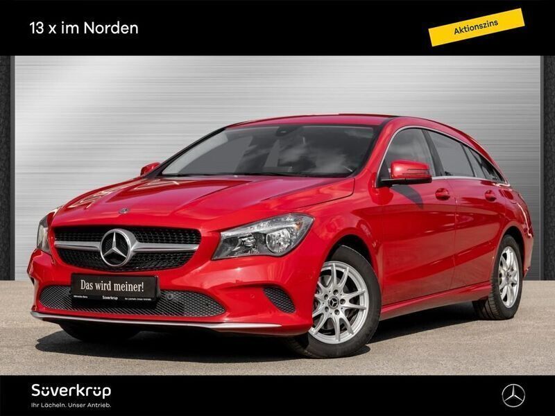 Rot Gebraucht 2018 Mercedes CLA180 Shooting Brake Kombi | 15.980 € (Superpreis) - Bild 1/4