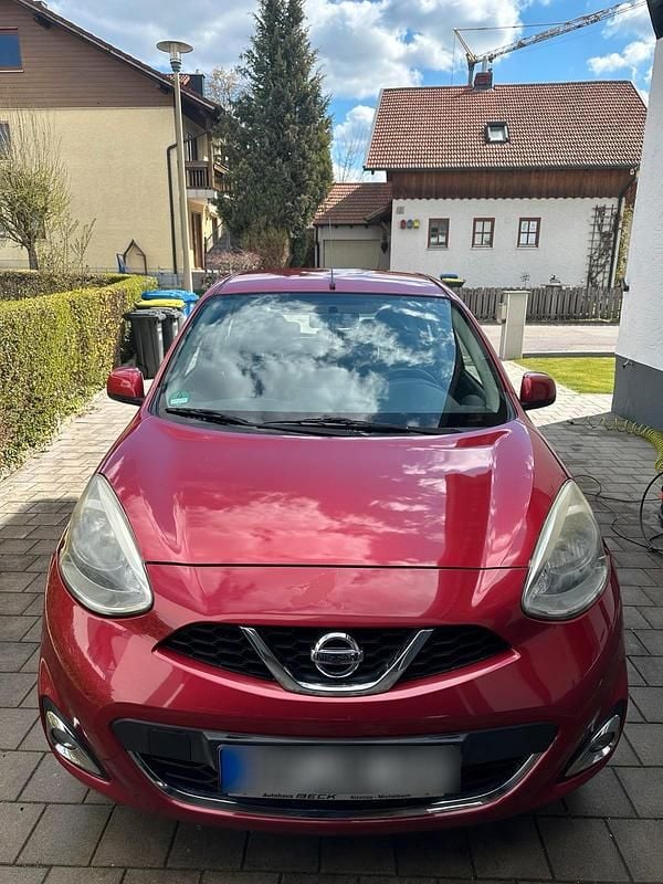 Rot Gebraucht 2014 Nissan Micra S Kleinwagen | 5.900 € (Teuer) - Bild 1/4