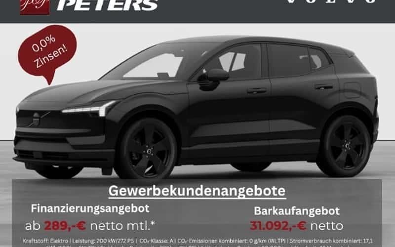 Schwarz Neu 2025 Volvo EX30 Plus SUV | 37.000 € (Superpreis) - Bild 1/4