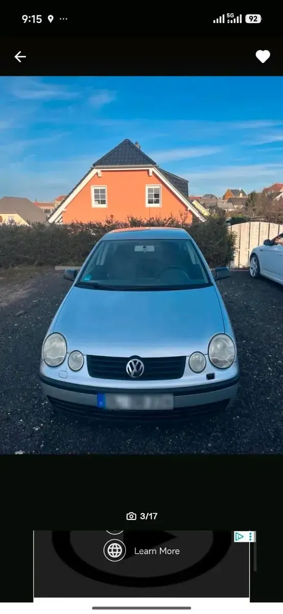 Gebraucht VW Polo 75 PS (55 kW) 2003 Silber Kleinwagen