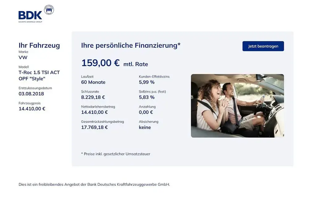 Gebraucht VW T-Roc Style 150 PS (110 kW) 2018 Blau SUV