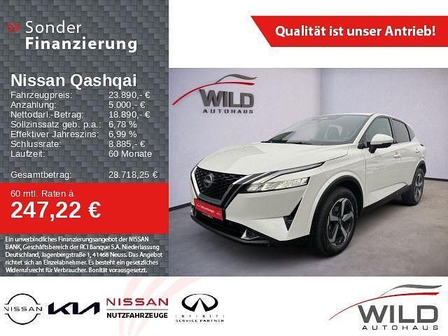 Brilliant white (m) Gebraucht 2022 Nissan Qashqai 360º SUV | 23.890 € (Fairer Preis) - Bild 1/4