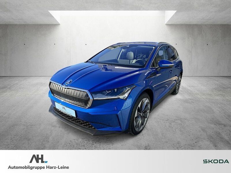 Blau Gebraucht 2021 Skoda Enyaq iV First Edition SUV | 30.154 € (Fairer Preis) - Bild 1/4