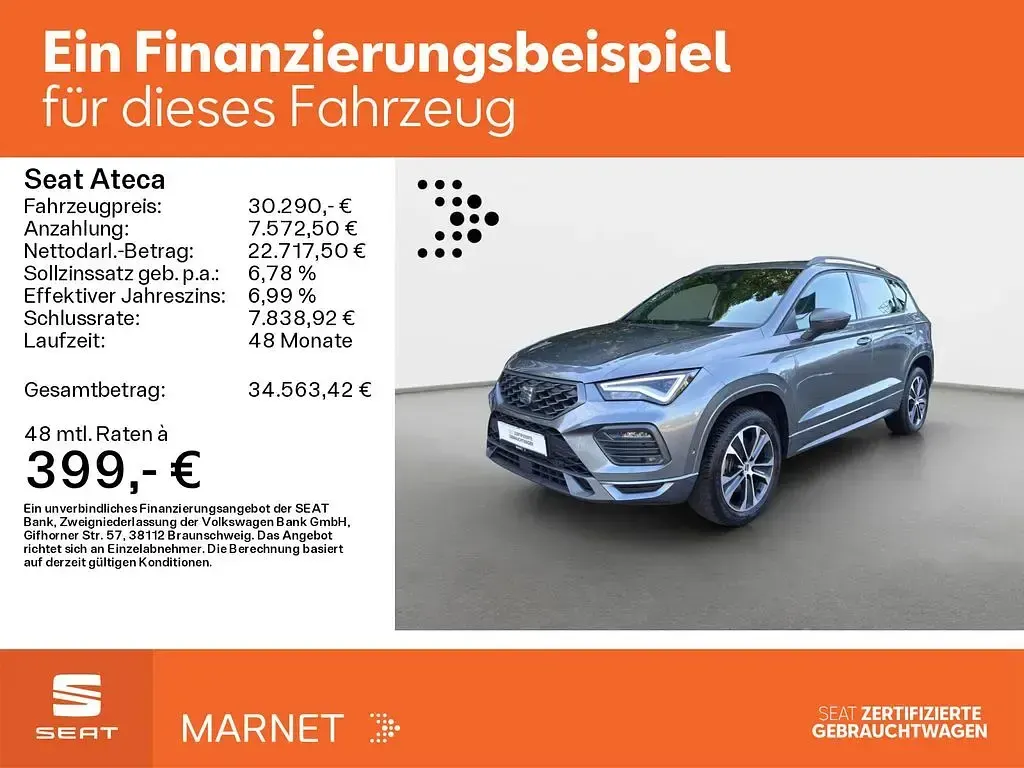 Gebraucht Seat Ateca FR 150 PS (110 kW) 2025 Grau SUV
