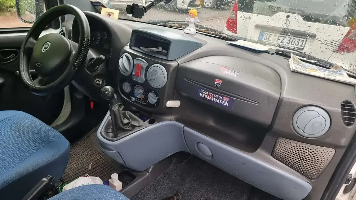 Gebraucht Fiat Doblò 65 PS (47 kW) 2003 Weiß Van / Kleinbus