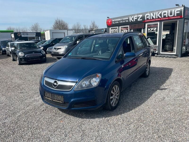 Ultrablau mi2 Gebraucht 2006 Opel Zafira Basis Van / Kleinbus | 1.590 € (Fairer Preis) - Bild 1/4