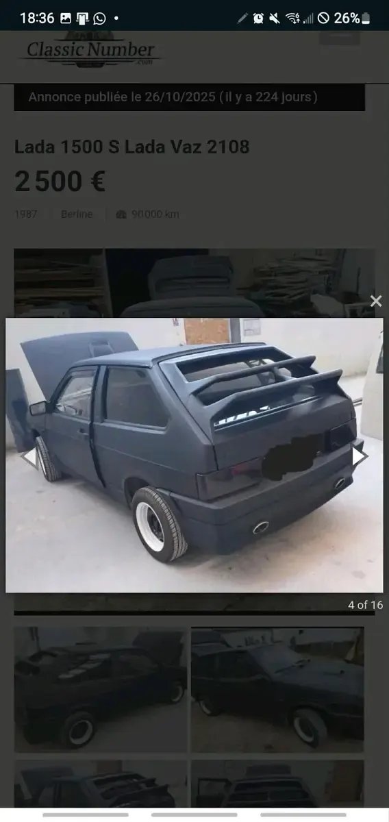 Gebraucht Lada 2108 120 PS (88 kW) 1987 Schwarz Kleinwagen