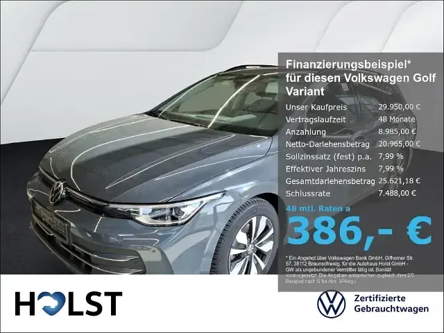Second-hand VW Golf VIII Goal 150 CP (110 kW) 2025 Break
