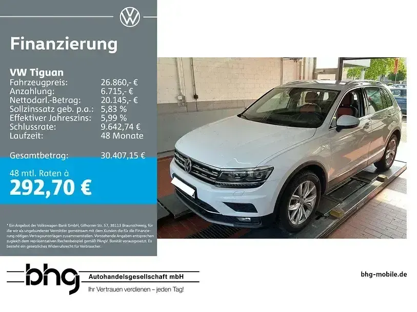 Gebraucht VW Tiguan Highline 190 PS (139 kW) 2019 SUV