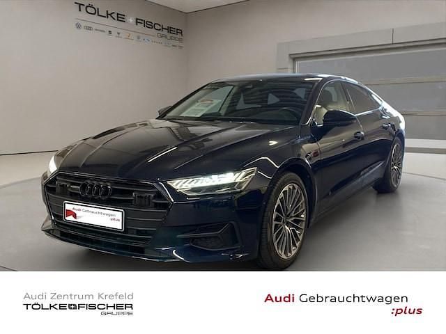 Firmamentblau metallic Gebraucht 2022 Audi A7 Sportback Ambiente Kleinwagen | 40.688 € (Superpreis) - Bild 1/4