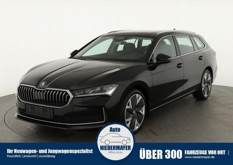 Onyx schwarz metallic Gebraucht 2024 Skoda Superb Selection Kombi | 40.995 € (Guter Preis) - Bild 1/4