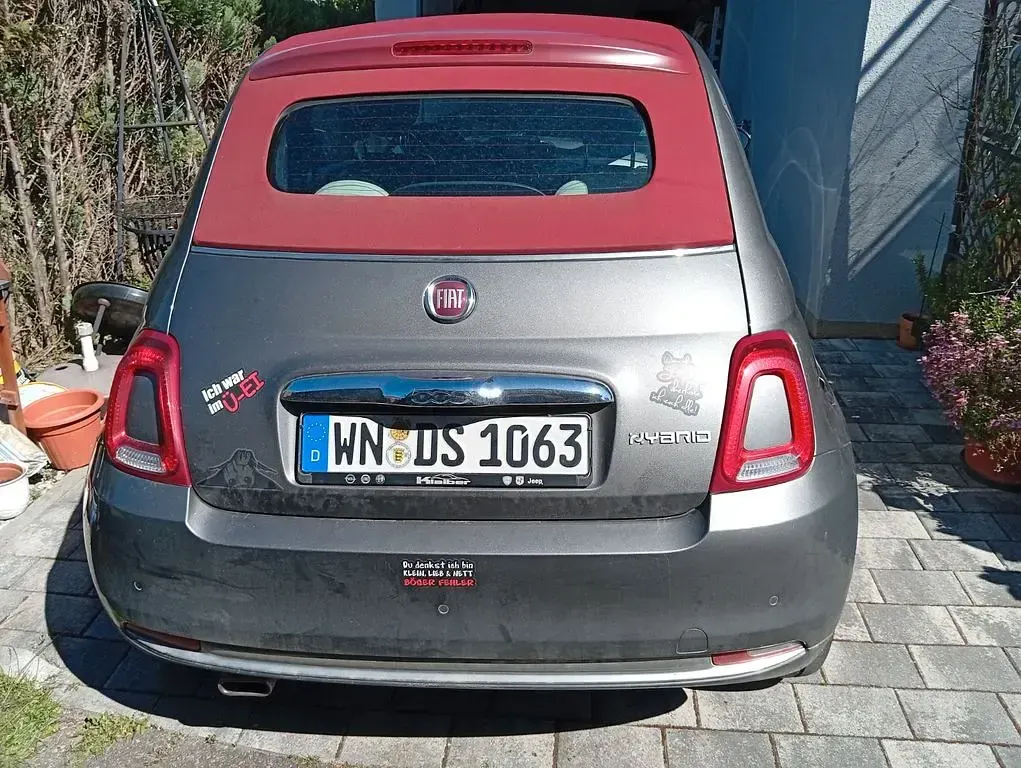 Usata Fiat 500C 69 CV (50 kW) 2022 Grigio Cabrio