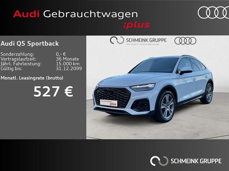 Gletscherweiß metallic (metallic) Gebraucht 2022 Audi Q5 Sportback S-Line SUV | 39.880 € (Fairer Preis) - Bild 1/4