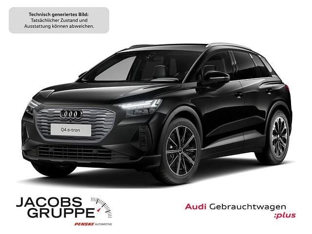 Mythosschwarz metallic Gebraucht 2025 Audi Q4 e-tron Ambiente SUV | 52.440 € - Bild 1/4