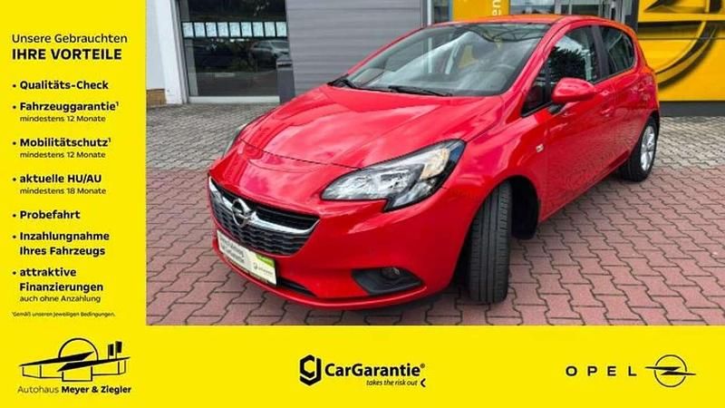 Lava rot Gebraucht 2018 Opel Corsa Limousine | 8.990 € (Fairer Preis) - Bild 1/4