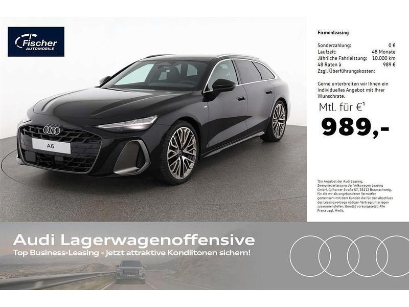Schwarz Neu 2025 Audi A6 S-Line Kombi | 91.980 € (Teuer) - Bild 1/4
