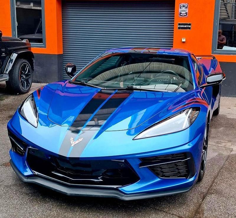 Blau Gebraucht 2020 Corvette C8 Cabrio | 84.000 € - Bild 1/4