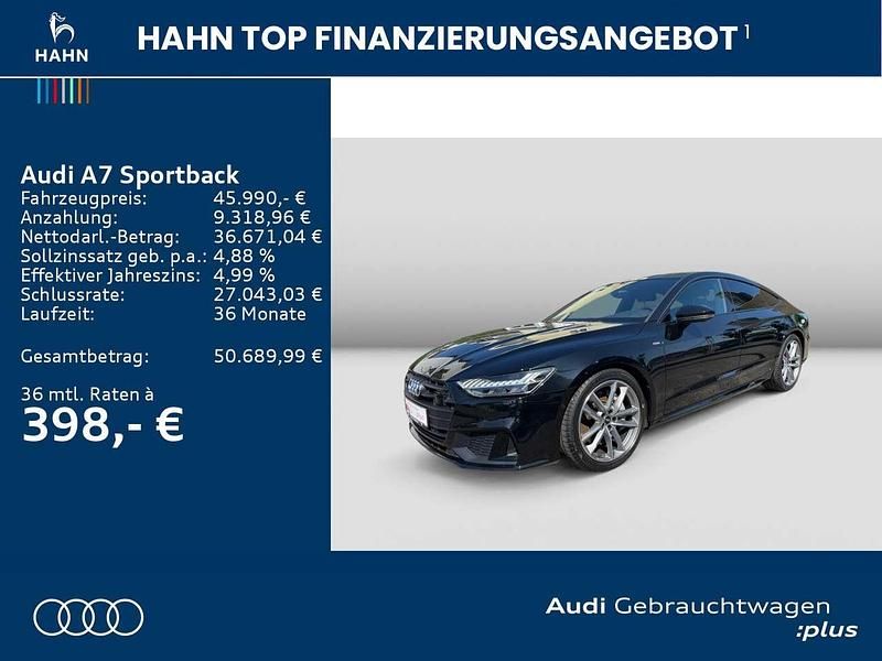 Gebraucht Audi A7 S-Line 299 PS (219 kW) 2023 Mythosschwarz metallic Kleinwagen