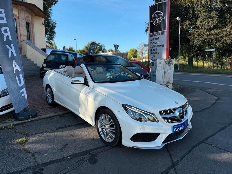 Weiß Gebraucht 2014 Mercedes E350 AMG line Cabrio | 16.900 € (Guter Preis) - Bild 1/4