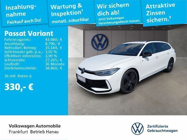 Gebraucht VW Passat R-line 150 PS (110 kW) 2024 Oryxweiß perlmutteffekt Kombi