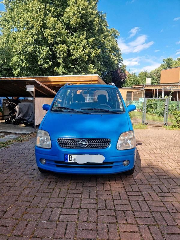 Blau Gebraucht 2002 Opel Agila Limousine | 649 € (Fairer Preis) - Bild 1/4