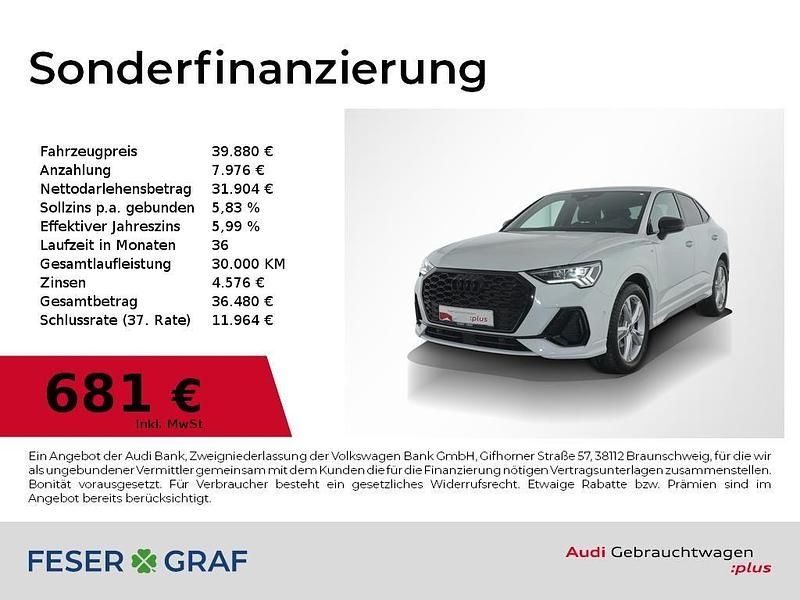 Gebraucht Audi Q3 Sportback Business 150 PS (110 kW) 2025 Gletscherweiß SUV