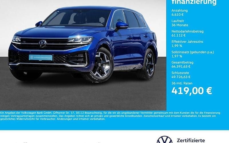 Blau Gebraucht 2024 VW Touareg R-line SUV | 67.722 € (Superpreis) - Bild 1/4