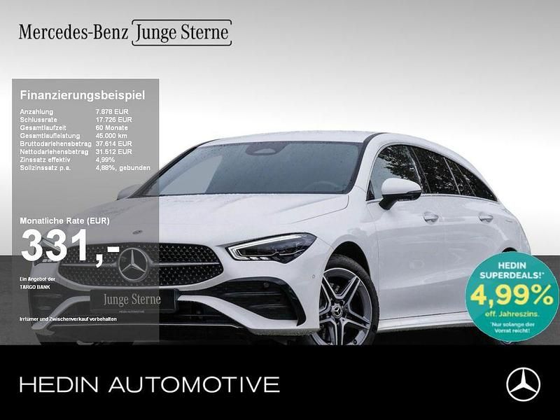 Unilack polarweiß Gebraucht 2024 Mercedes CLA250e Shooting Brake AMG Kombi | 38.290 € (Fairer Preis) - Bild 1/4