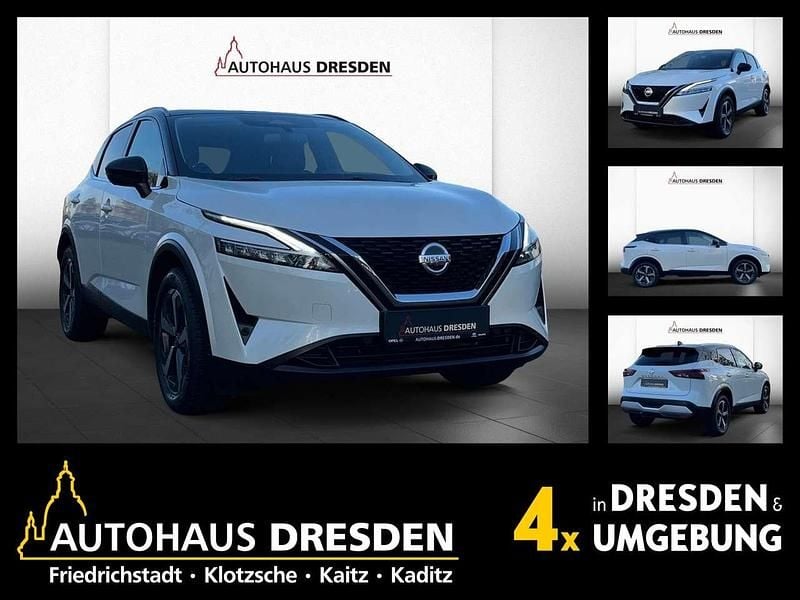 Pearl white/black m Gebraucht 2021 Nissan Qashqai SUV | 20.850 € (Guter Preis) - Bild 1/4