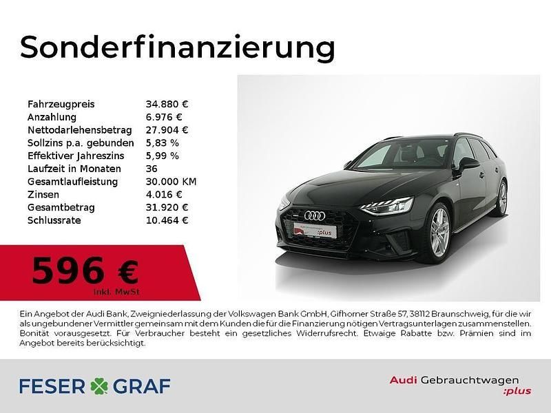 Gebraucht Audi A4 S-Line 265 PS (194 kW) 2023 Mythosschwarz metallic Kombi