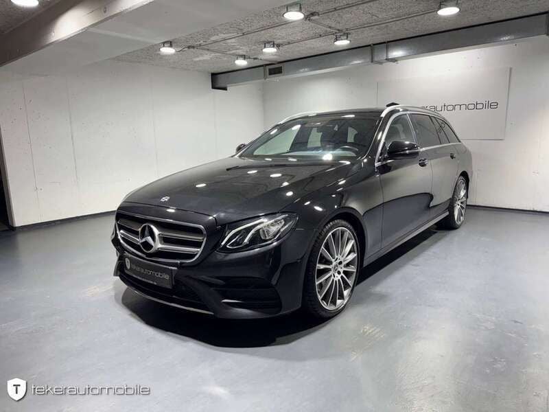 Obsidianschwarz lack Gebraucht 2019 Mercedes E450 AMG line Kombi | 30.990 € (Fairer Preis) - Bild 1/4