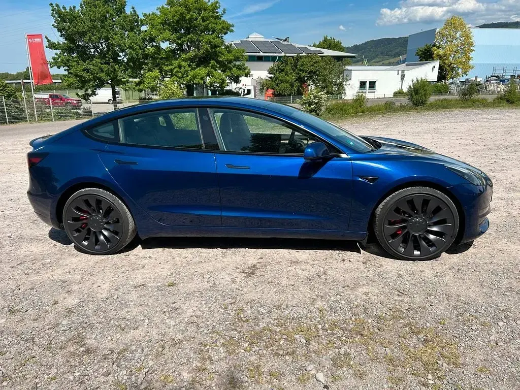 Gebraucht Tesla Model 3 Performance 377 kW (513 PS) 2021 Blau Limousine
