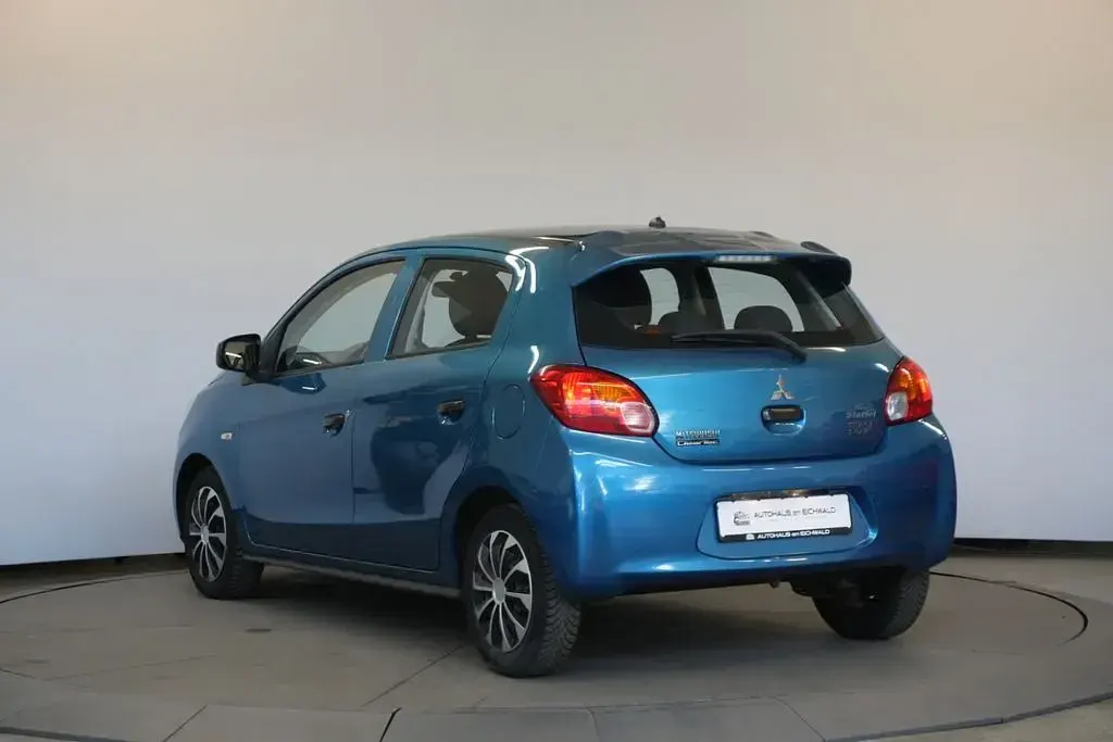 Gebraucht Mitsubishi Space Star Plus 71 PS (52 kW) 2014 Blau Van / Kleinbus