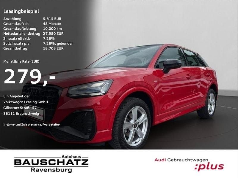 Tangorot metallic Gebraucht 2023 Audi Q2 S-Line SUV | 26.720 € (Etwas zu teuer) - Bild 1/4