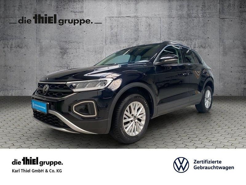 Schwarz Gebraucht 2022 VW T-Roc Life SUV | 20.970 € (Fairer Preis) - Bild 1/4