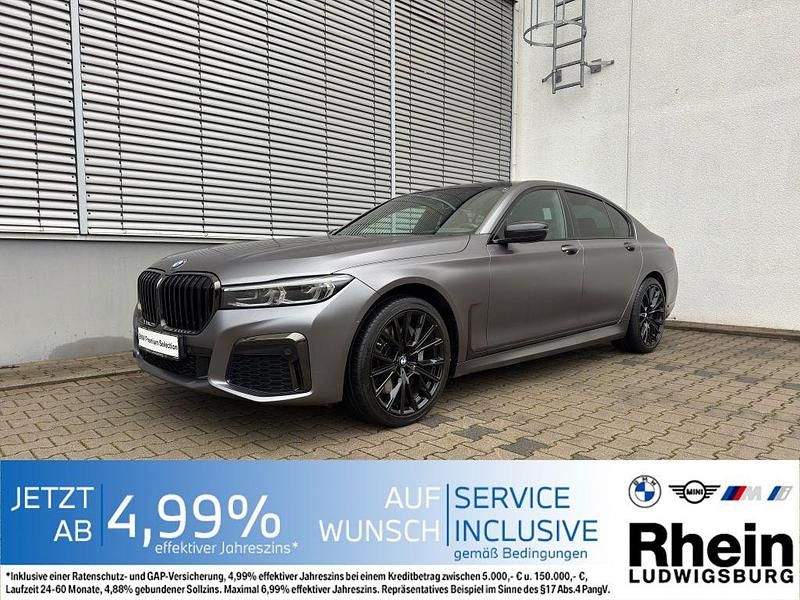 Schwarz Gebraucht 2021 BMW 740L M Sport Limousine | 57.990 € (Teuer) - Bild 1/4