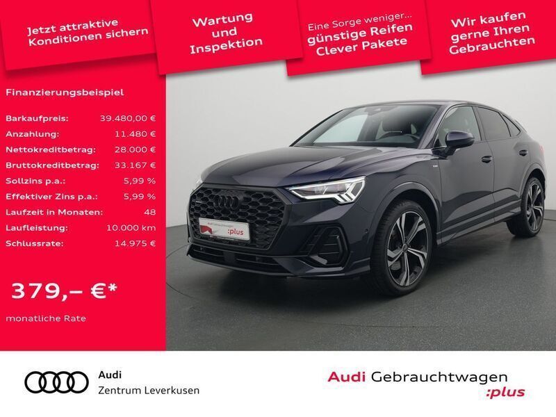 Nachtblau Gebraucht 2022 Audi Q3 Sportback S-Line SUV | 41.980 € (Fairer Preis) - Bild 1/4